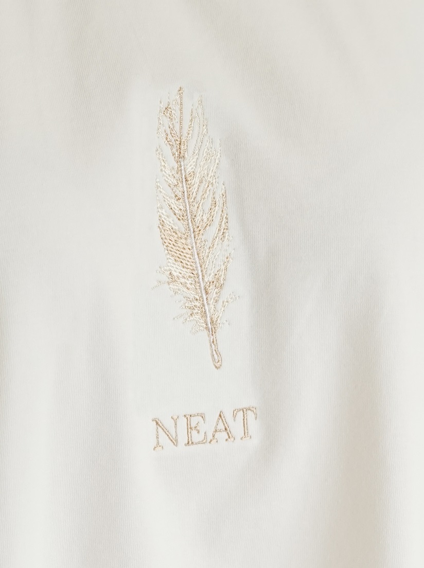 T-shirt beige feather - Image 5